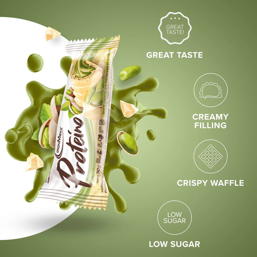 Ironmaxx Proteino White Chocolate Pistachio Bar