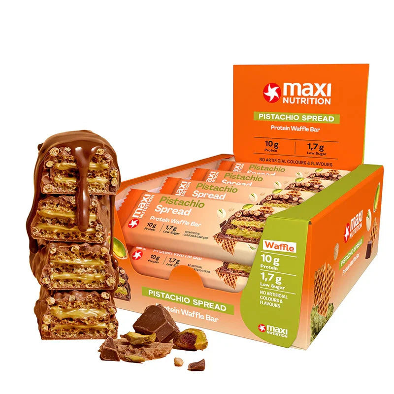 Maxi Nutrition Pistachio Spread Protein Waffle Bar