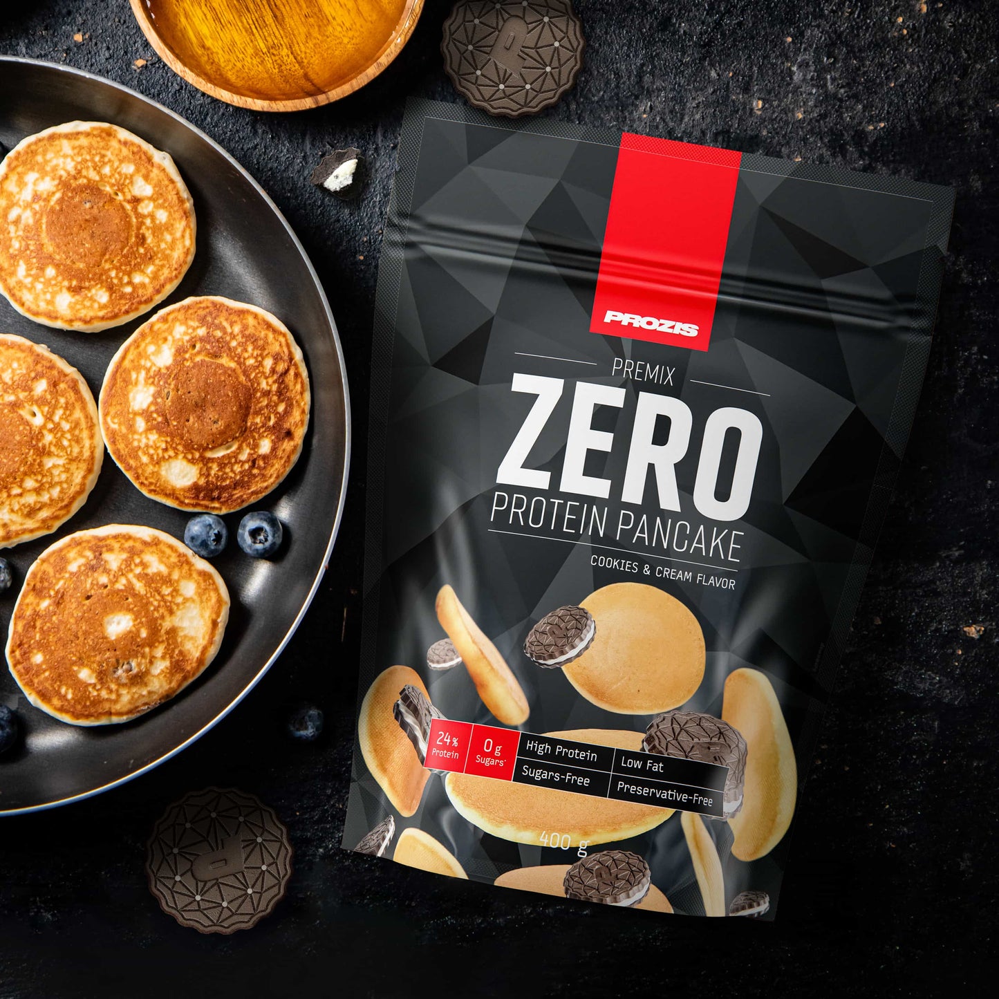 Prozis Zero Protein Pancakes Cookies & Cream