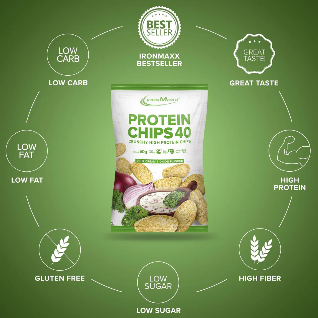Ironnmaxx Protein Chips Sour Cream & Onion