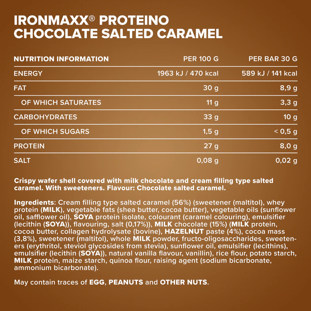 Ironnmaxx Proteino Salted Caramel Chocolate Bar