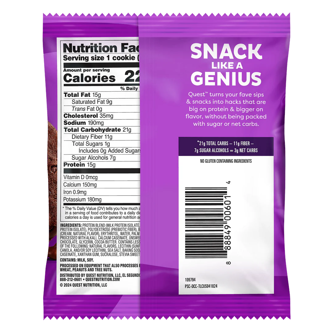 Quest Double Chocolate Chip Protein Cookie