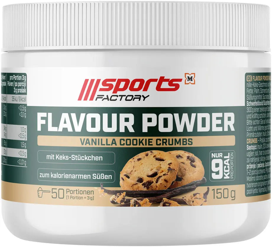 SPORTS FACTORY Chunky Flavor Powder Vanilla Cookie Crumbs 150g