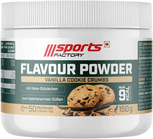 SPORTS FACTORY Chunky Flavor Powder Vanilla Cookie Crumbs 150g