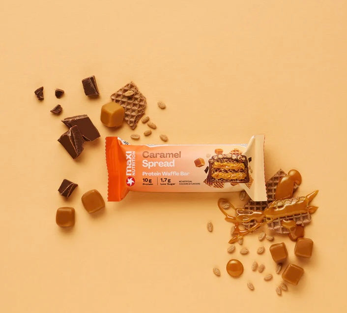 Maxi Nutrition Caramel Spread Protein Waffle Bar