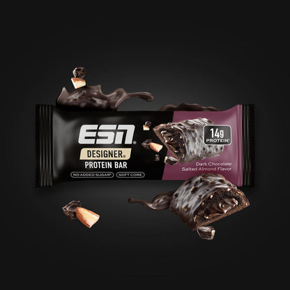 ESN Dark Chocolate Salted Almond Protein Bar