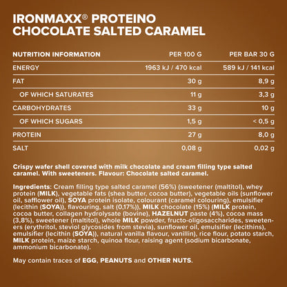 Ironnmaxx Proteino Salted Caramel Chocolate Bar