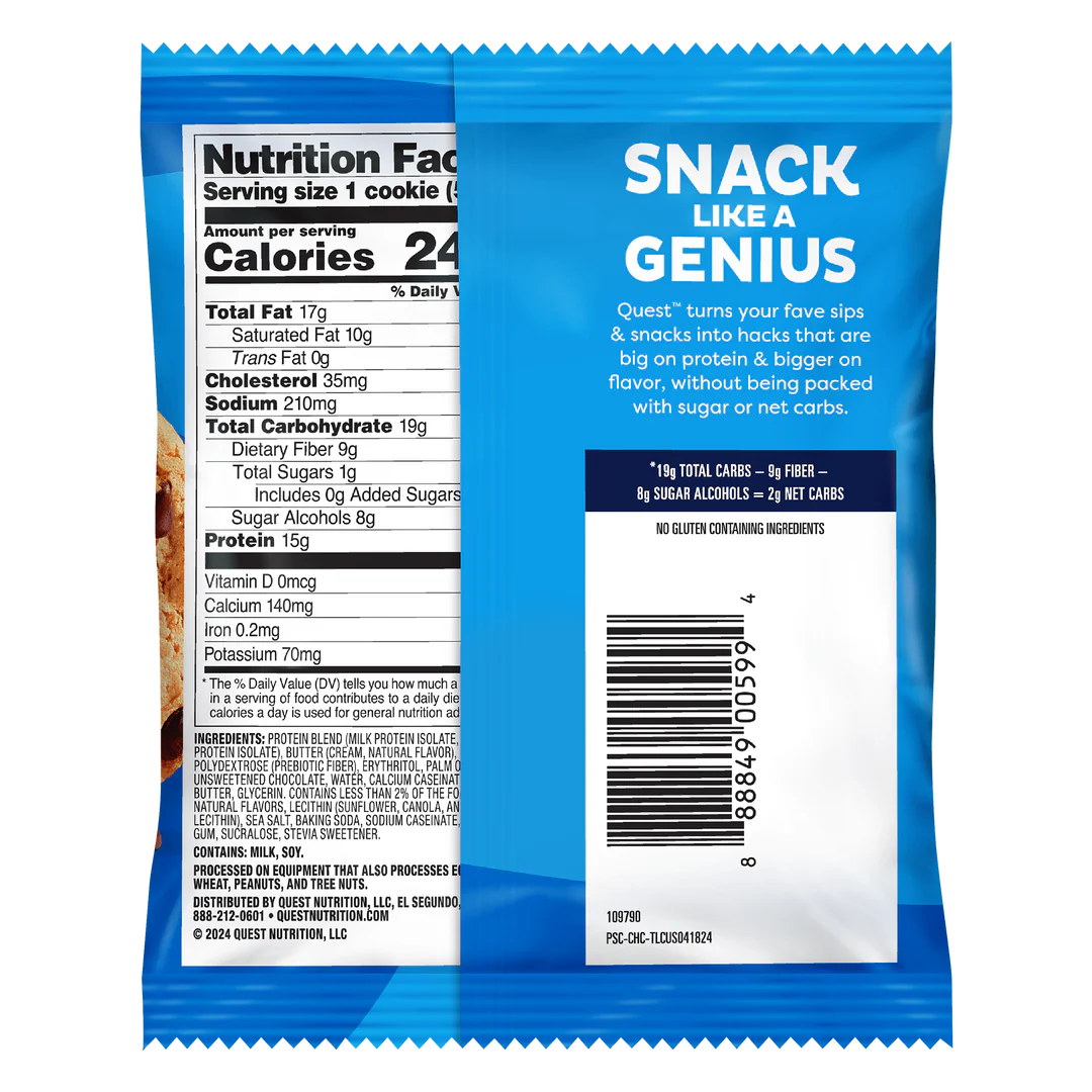 Quest Chocolate Chip Protein Cookie