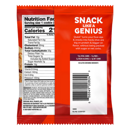 Quest Peanut Butter Chocolate Chip Cookie